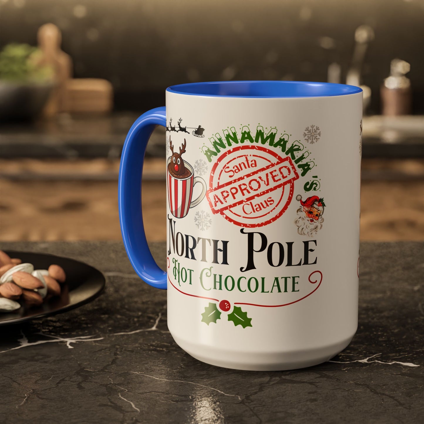 North Pole Hot Chocolate Mug — Santa Approved Holiday Coffee Cup (11oz/15oz) by Printify