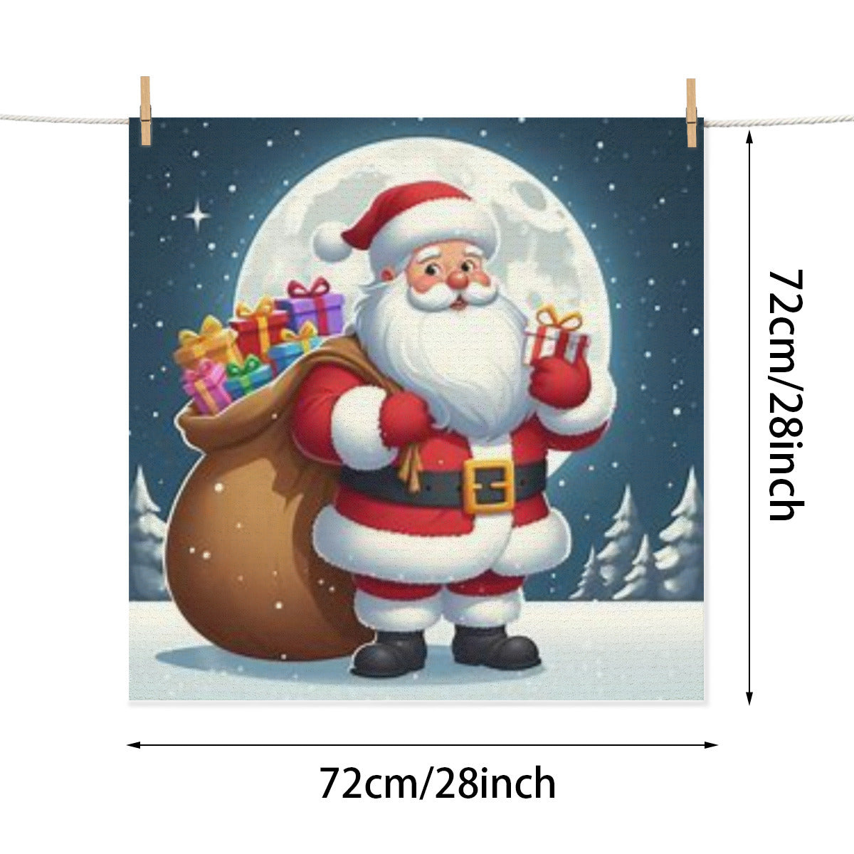 Absorbent material kitchen drying pad | Microfiber - Santa Claus decoration by My Store