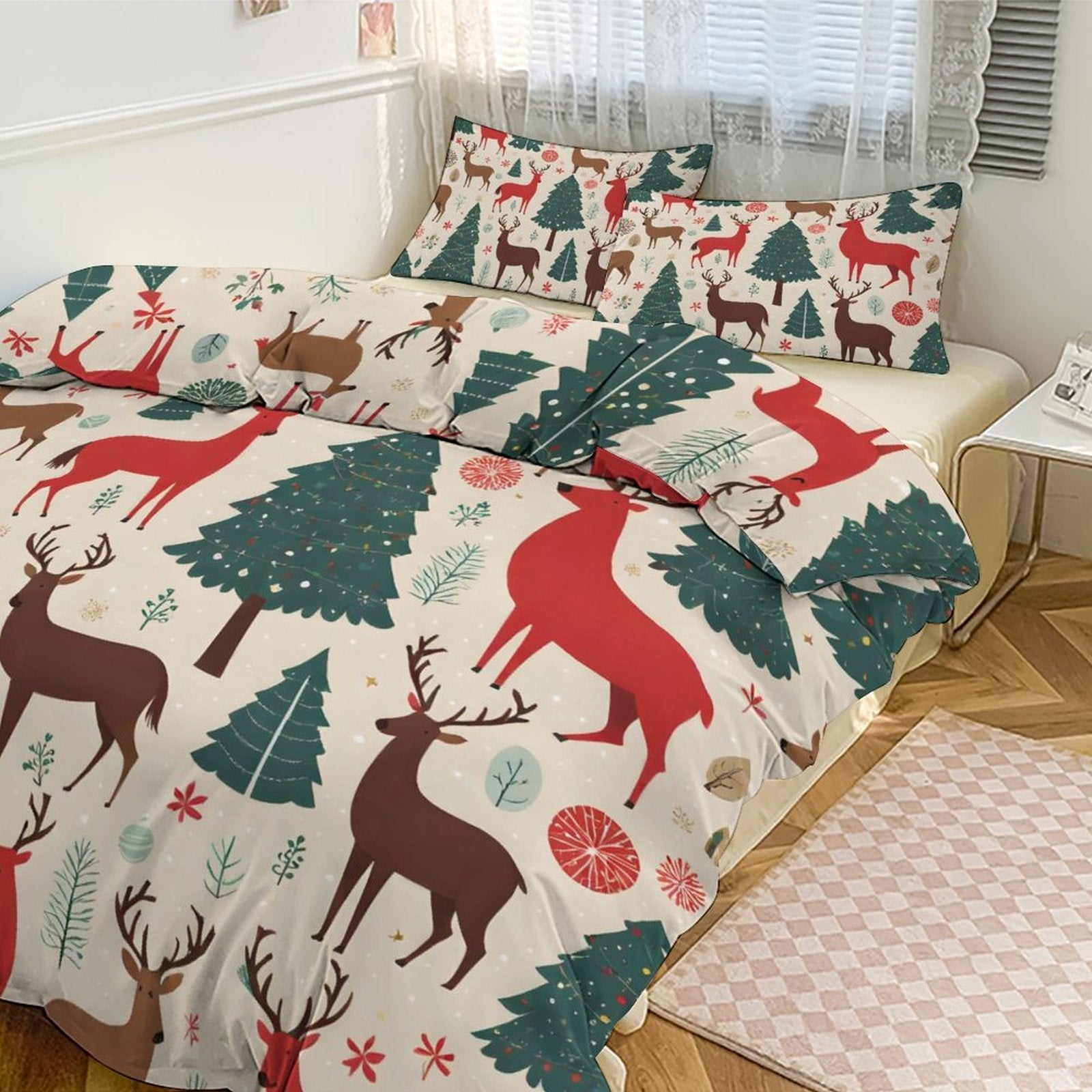 3-Piece Bedding Set-90"x90"/ 229x229cm (Dual-sided Printing) by SALE-Personal Design