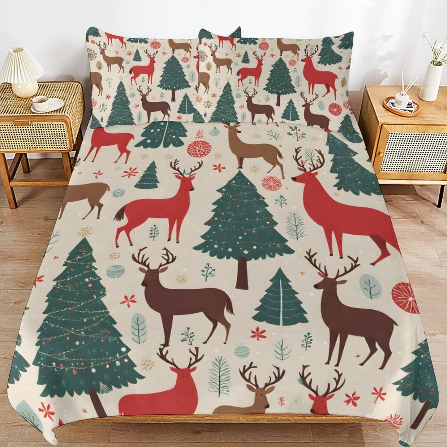 3-Piece Bedding Set-90"x90"/ 229x229cm (Dual-sided Printing) by SALE-Personal Design