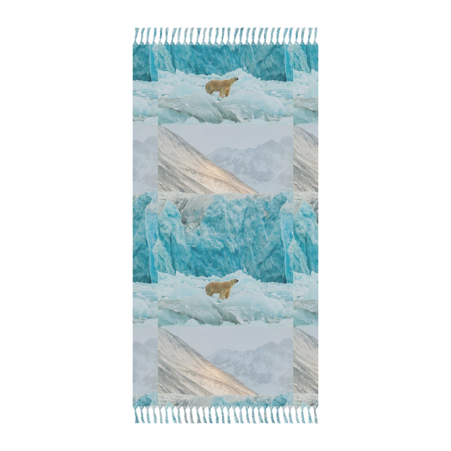 Boho Beach Cloth Towel Polar Bear decoration by Printify