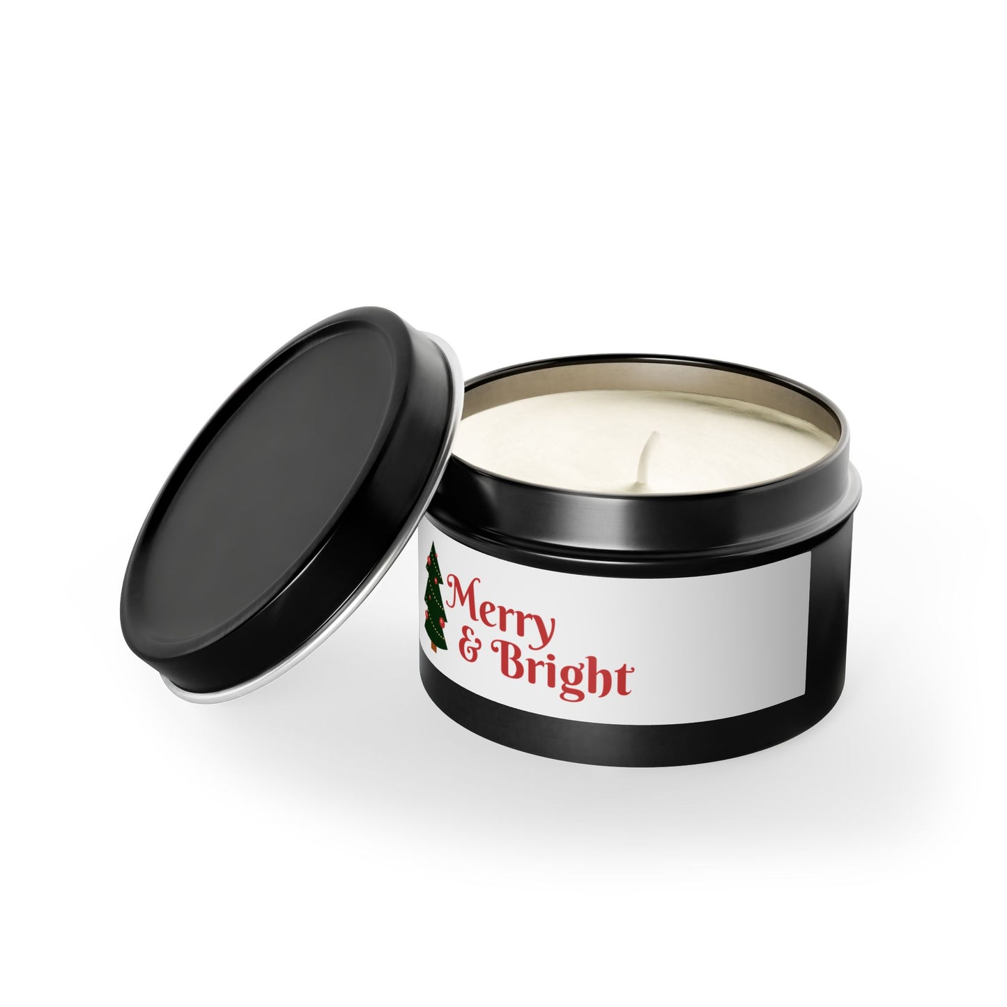 Tin Candles Merry and Bright by Printify
