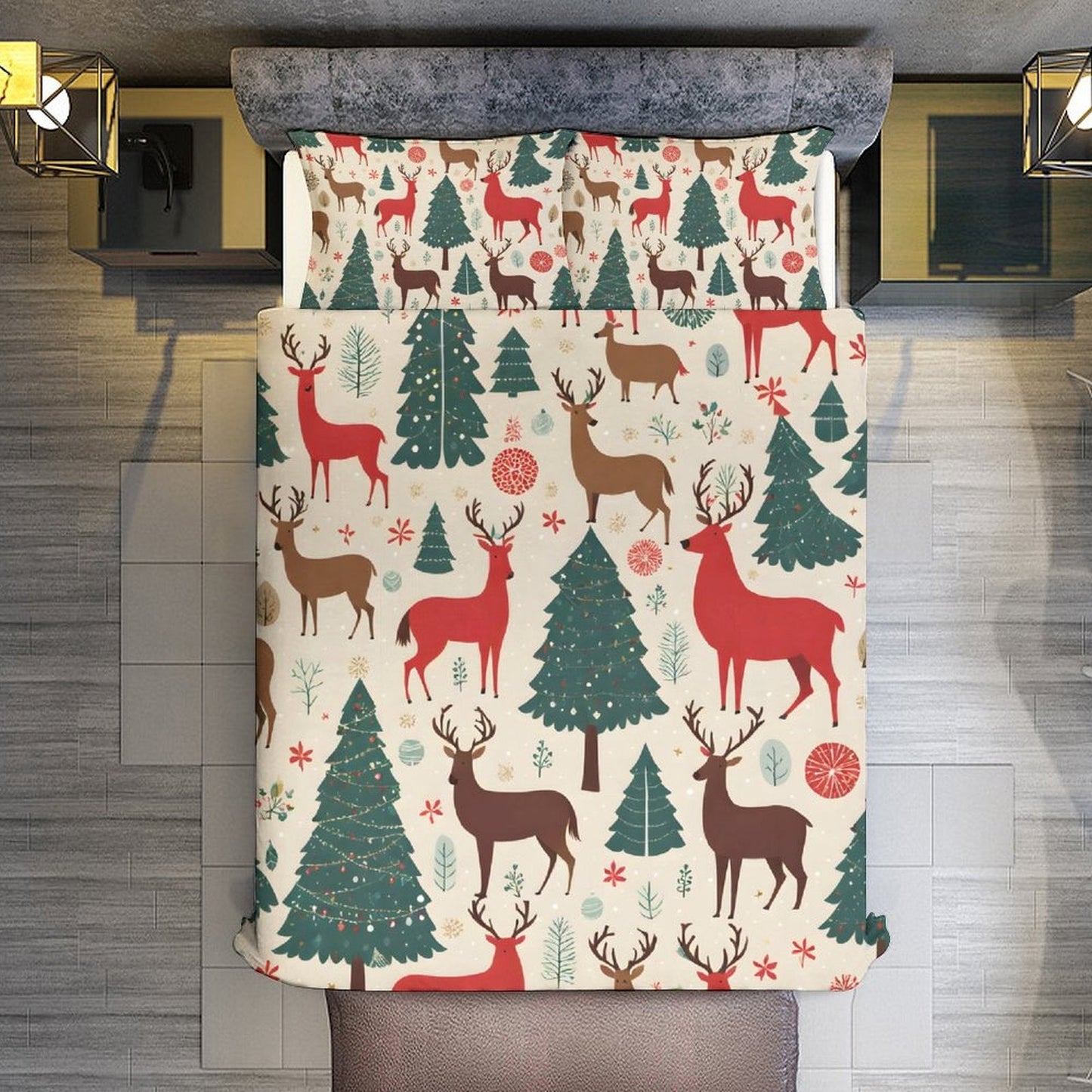 3-Piece Bedding Set-90"x90"/ 229x229cm (Dual-sided Printing) by SALE-Personal Design