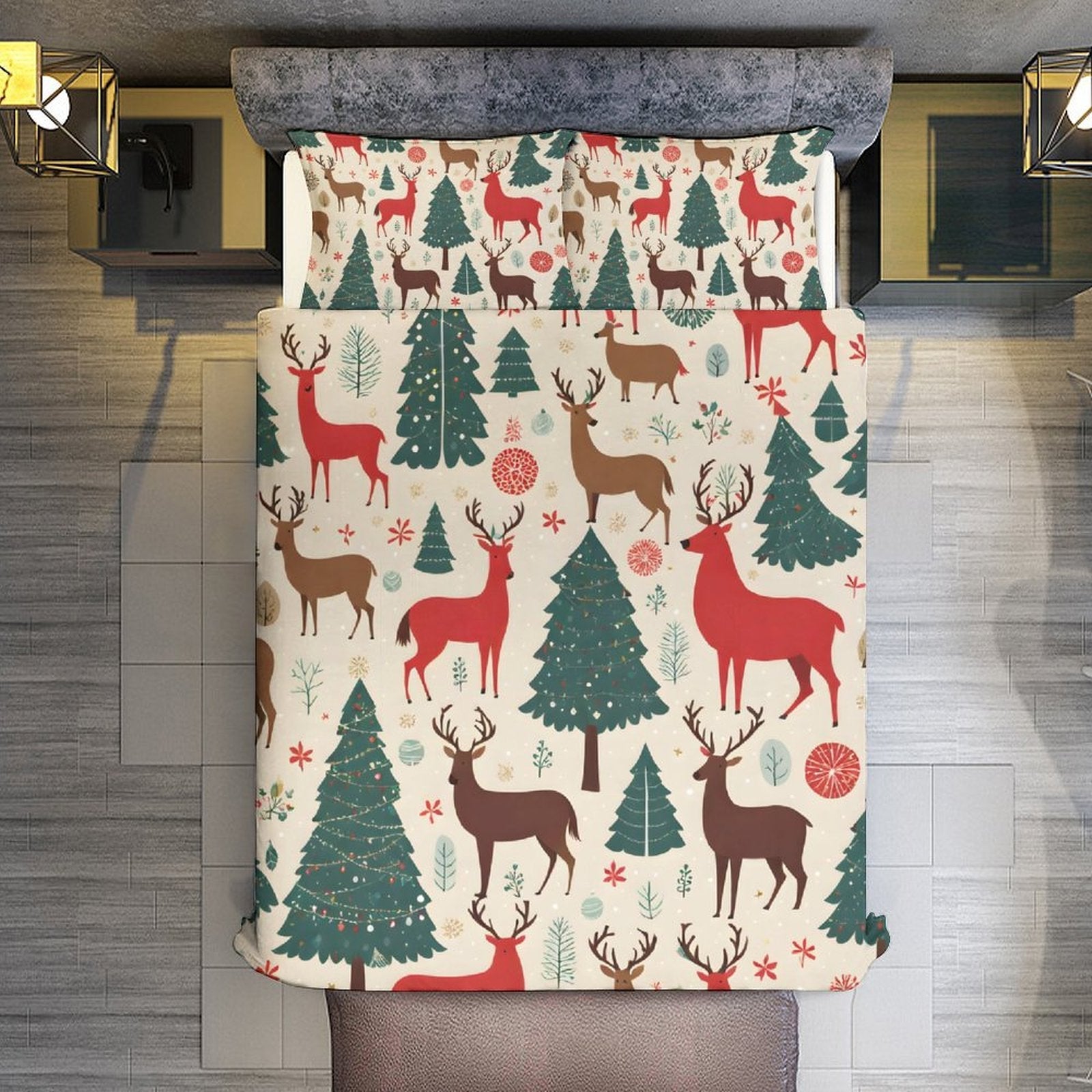 3-Piece Bedding Set-90"x90"/ 229x229cm (Dual-sided Printing) by SALE-Personal Design