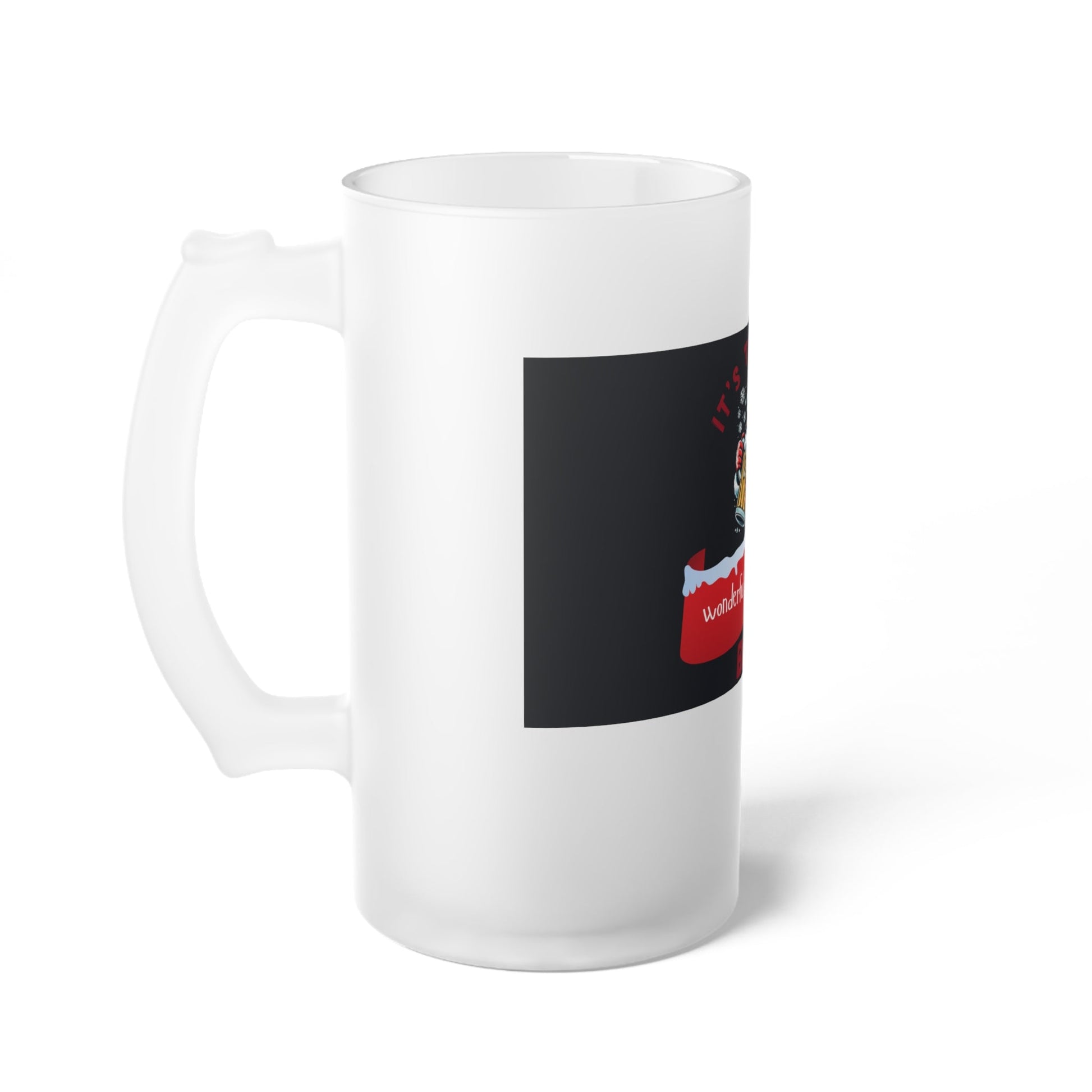 Beer Mug Funny Christmas Santa by Printify