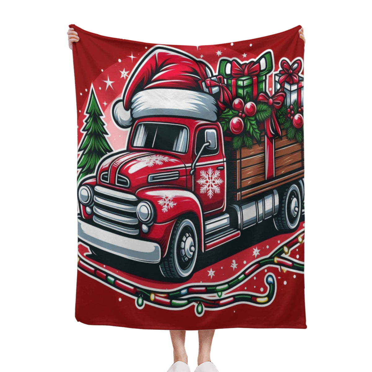 Christmas Truck Blanket by ChristmasLoving.Shop