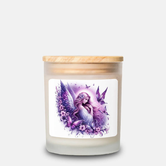 Candle Frosted Glass (Hand Poured 11 oz) by JewelryLuxeUS.store