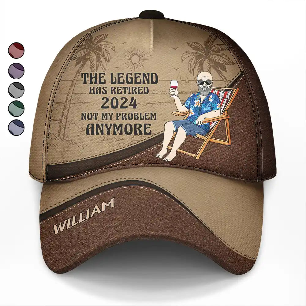 The Legend Has Retired Vintage - Personalized Classic Cap by Inkedjoy