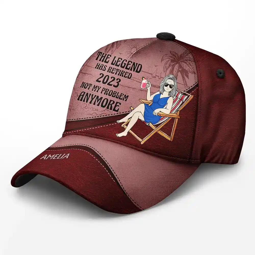 The Legend Has Retired Vintage - Personalized Classic Cap by Inkedjoy