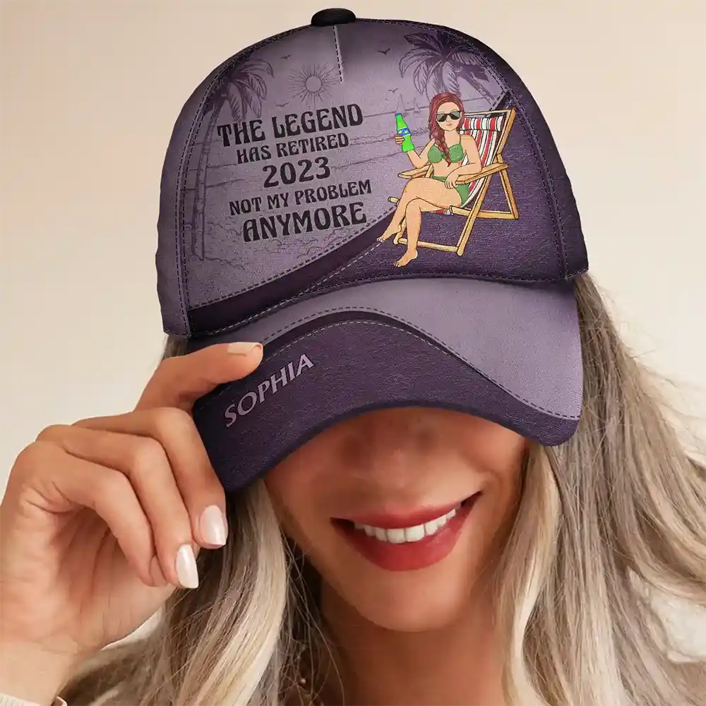 The Legend Has Retired Vintage - Personalized Classic Cap by Inkedjoy