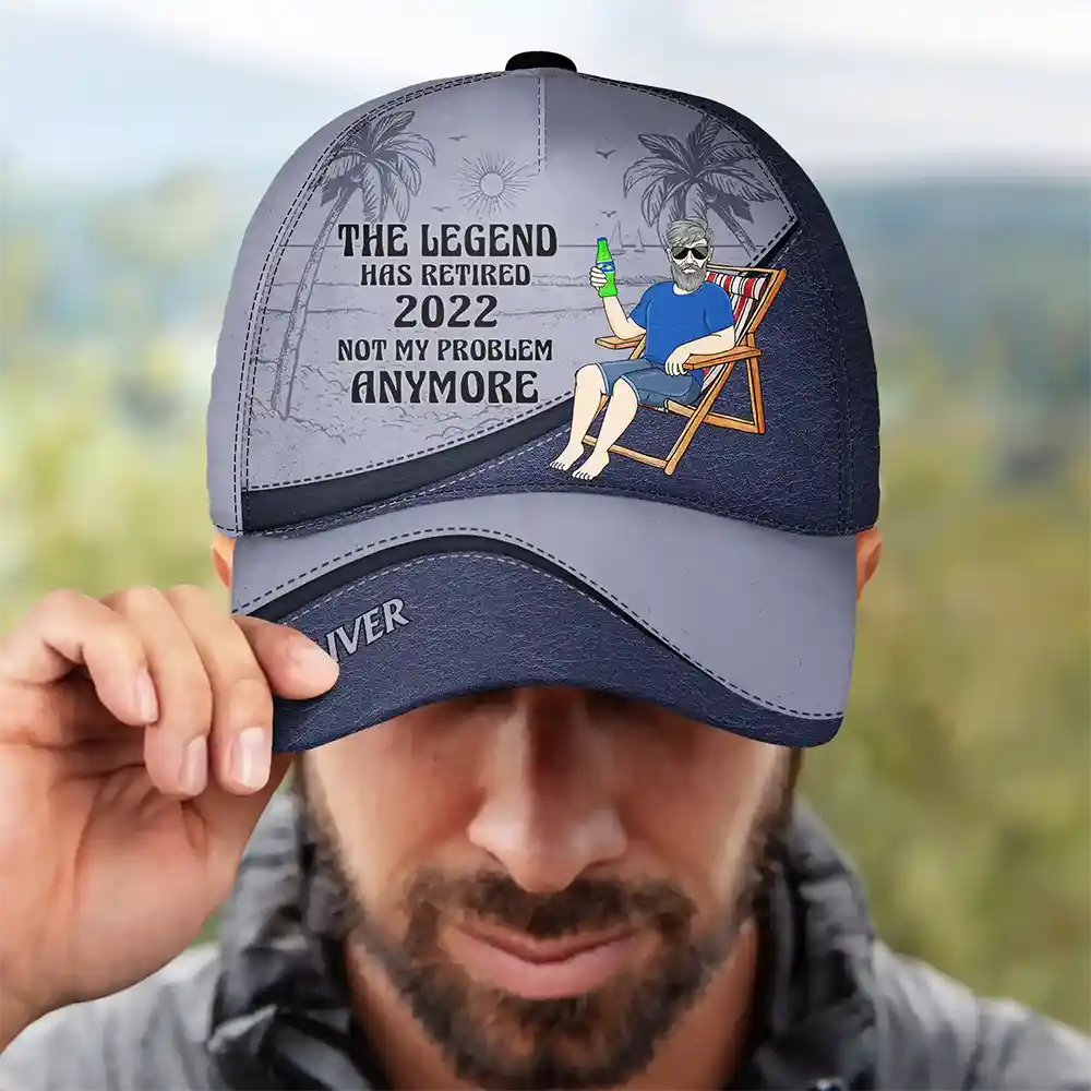 The Legend Has Retired Vintage - Personalized Classic Cap by Inkedjoy