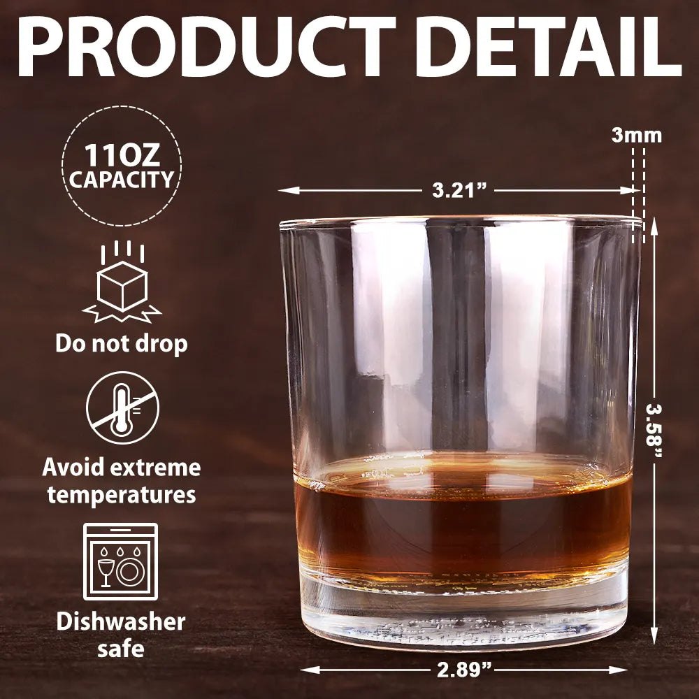 Never Too Far To Drink Together - Personalized Engraved Whiskey Glass by Inkedjoy