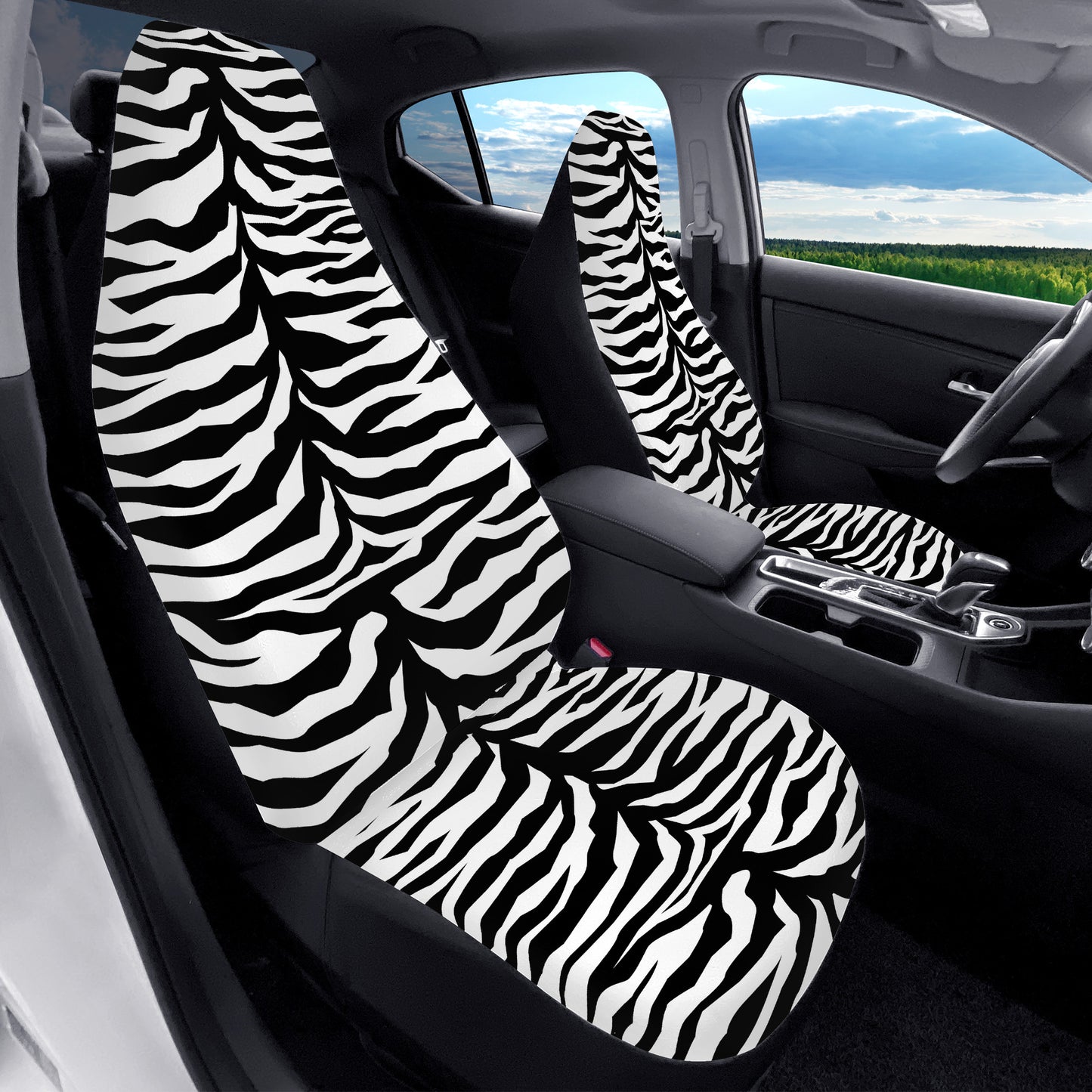 Car Seat Covers Zebra black and white