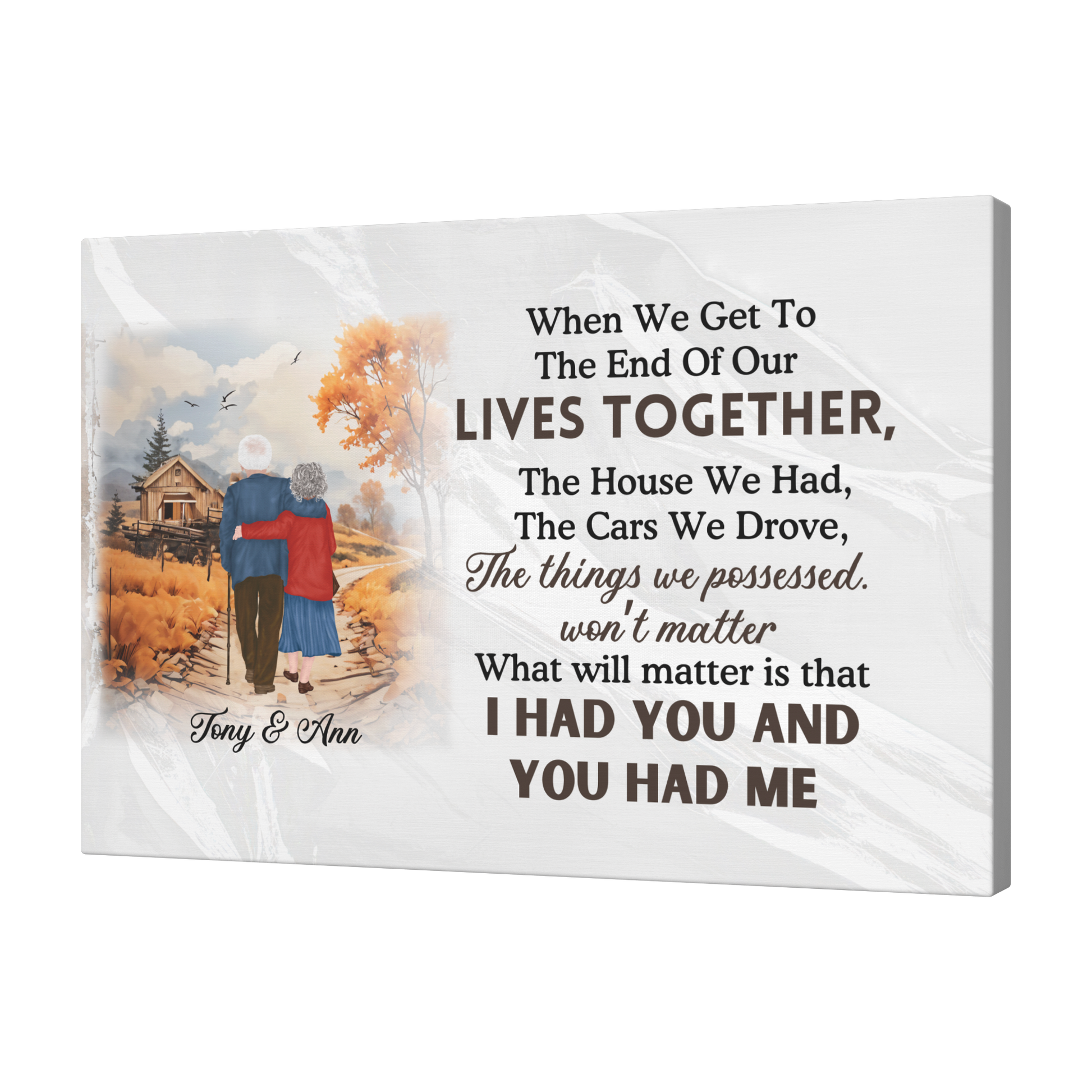 Canvas Wall Art When we grow old together by teelaunch