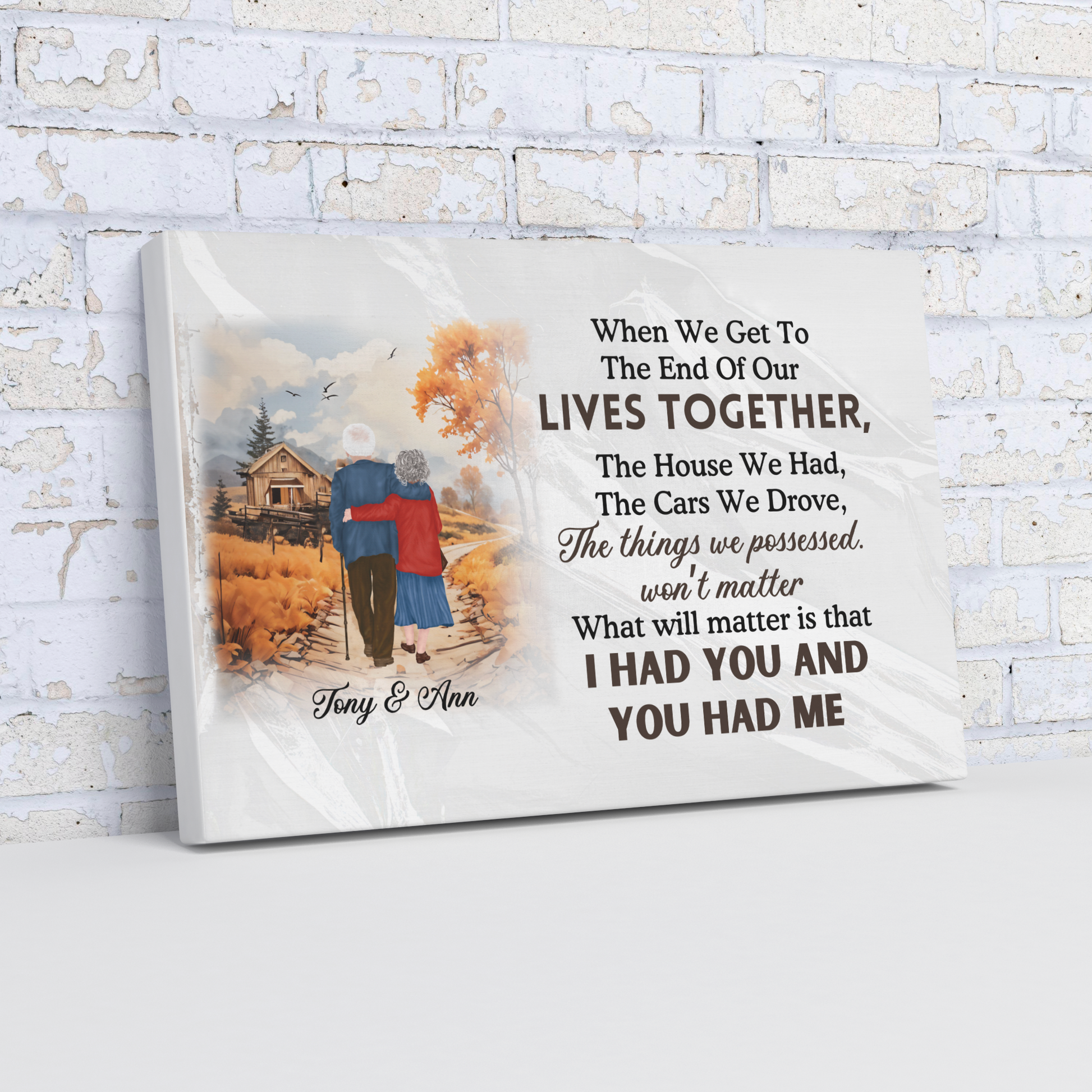 Canvas Wall Art When we grow old together by teelaunch