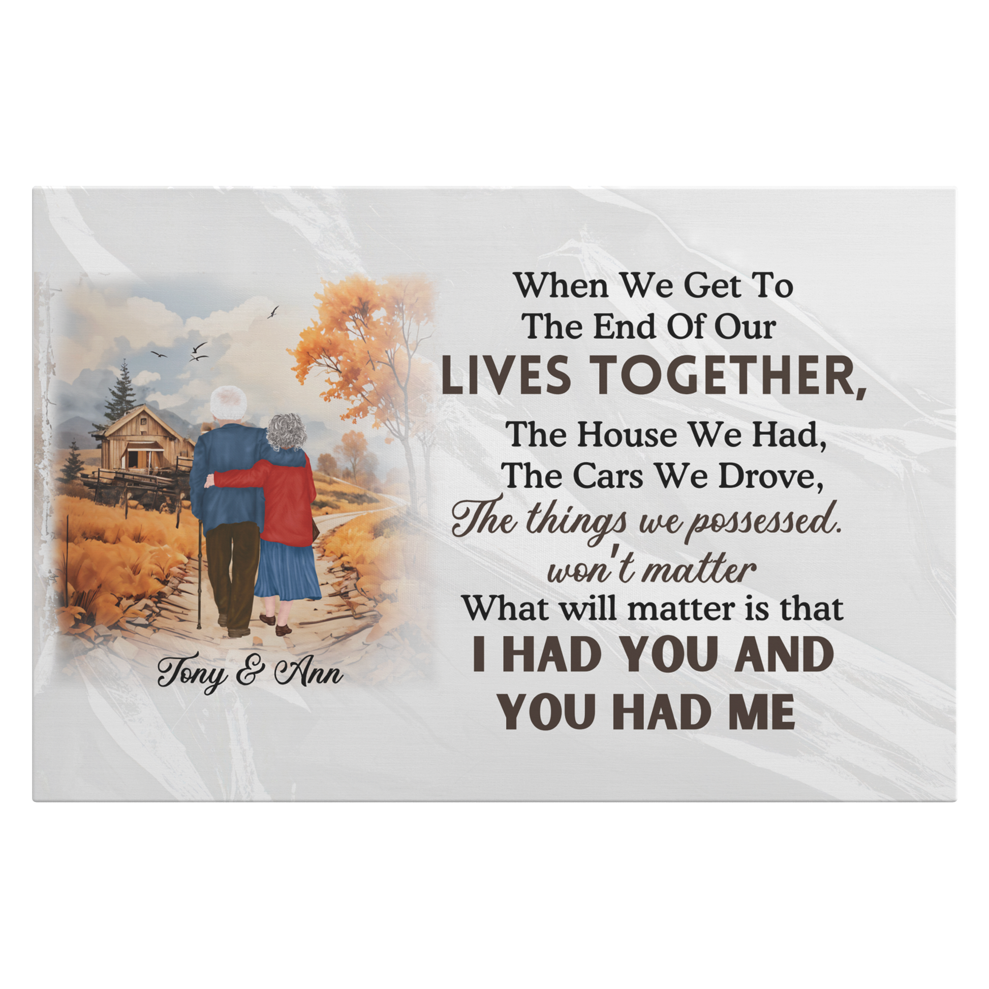 Canvas Wall Art When we grow old together by teelaunch