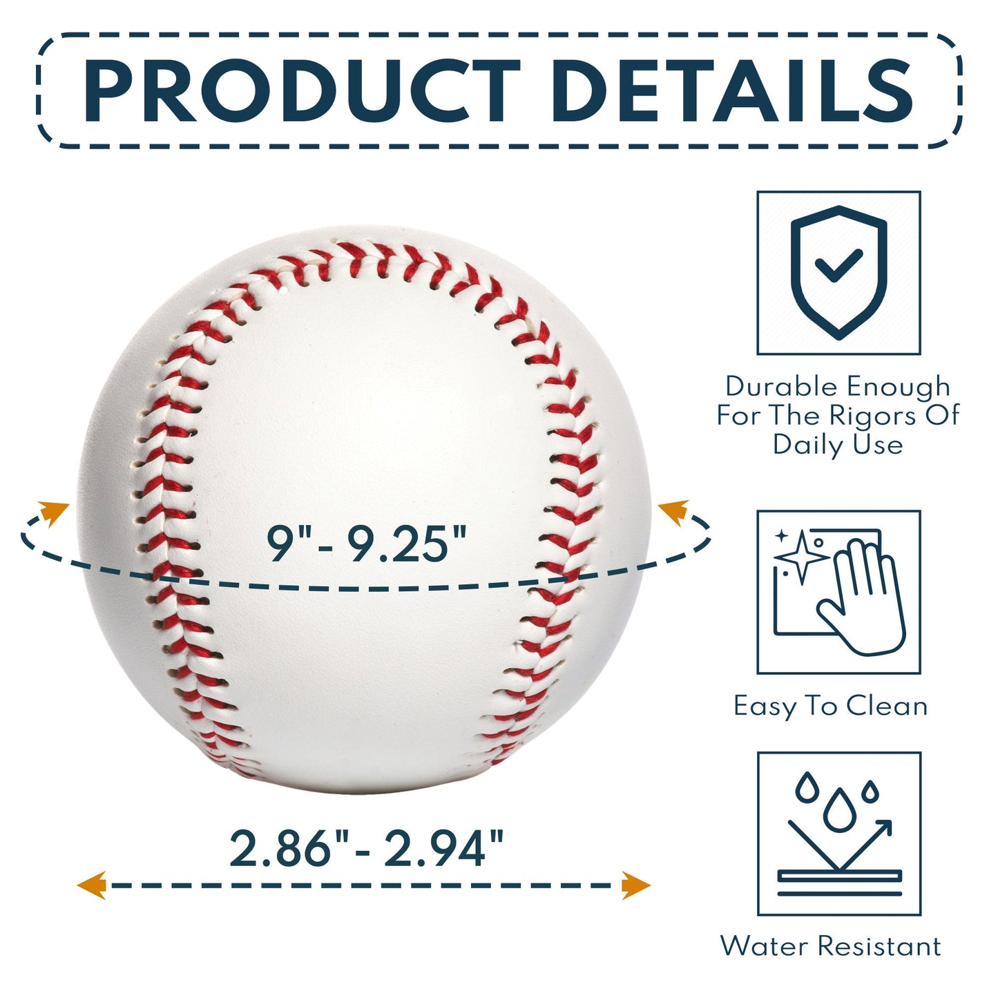 Personalized baseball gift with 'Congrats on being my Boyfriend', PU leather, detailed dimensions.