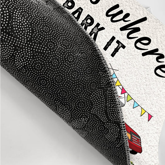 Home Is Where We Park It You And Me And The Dogs - Gift For Camping Lovers - Personalized Doormat Rug by Inkedjoy