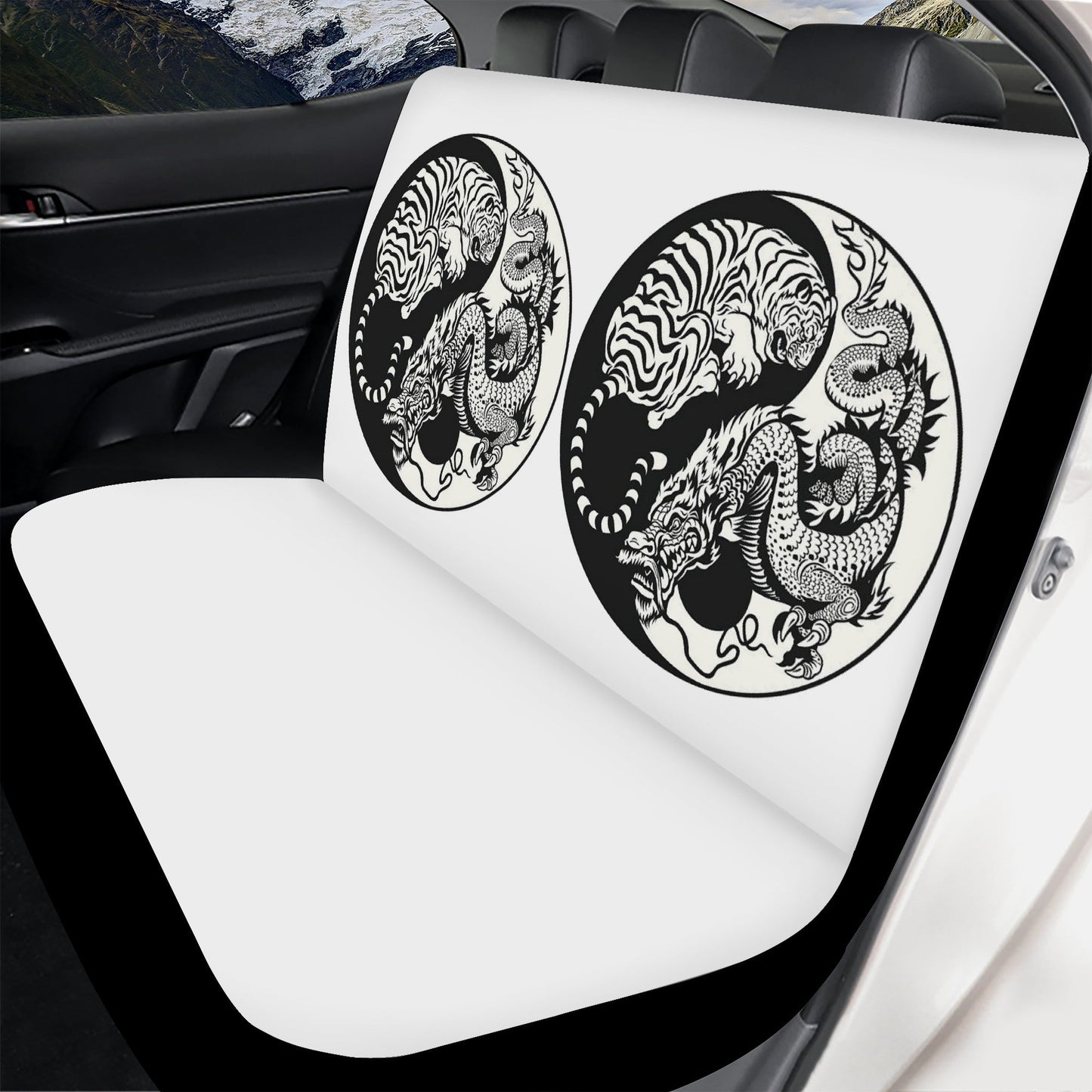 Tiger & Dragon Car Seat Cover Set JewelryLuxeUS.Shop