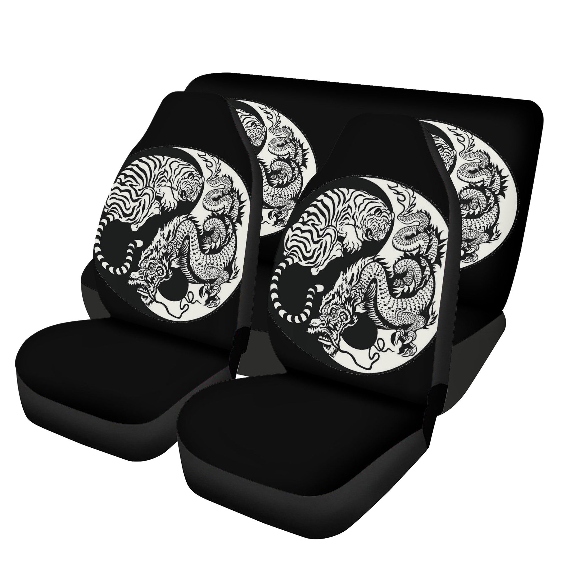 Dragon & Tiger Car Seat Cover Set JewelryLuxeUS.Shop