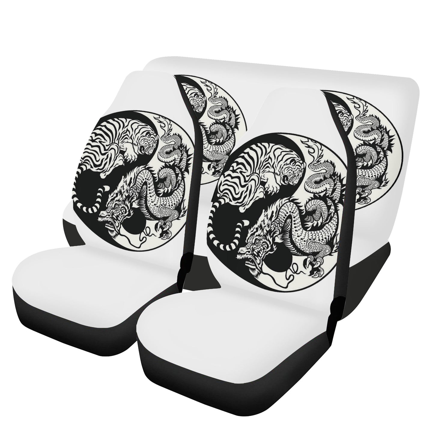 Tiger & Dragon Car Seat Cover Set JewelryLuxeUS.Shop