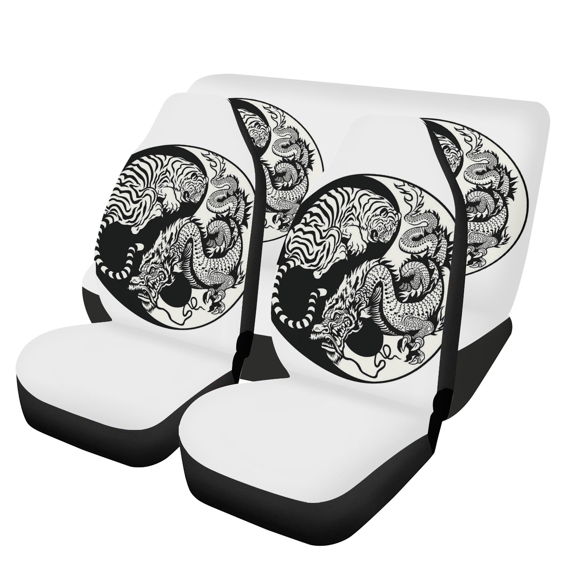 Tiger & Dragon Car Seat Cover Set JewelryLuxeUS.Shop