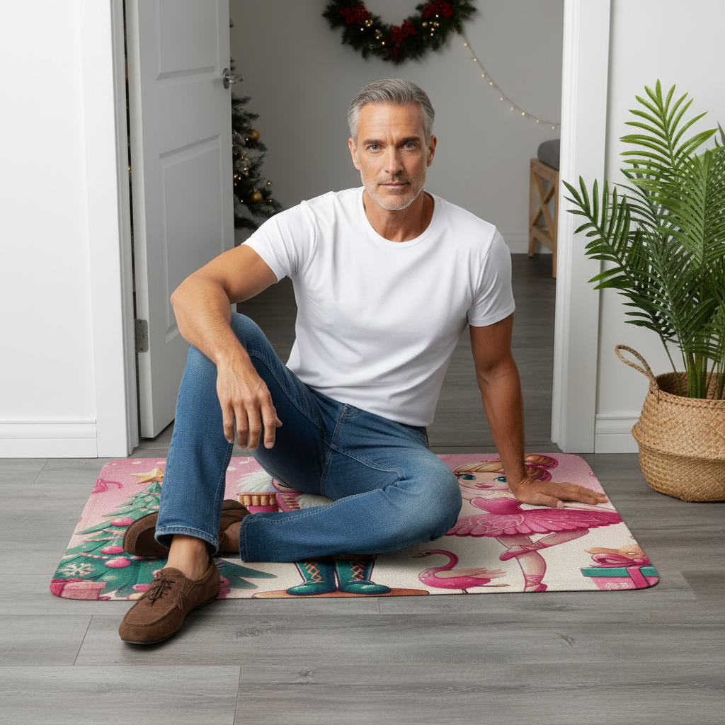 Nutcracker Pink  Doormat