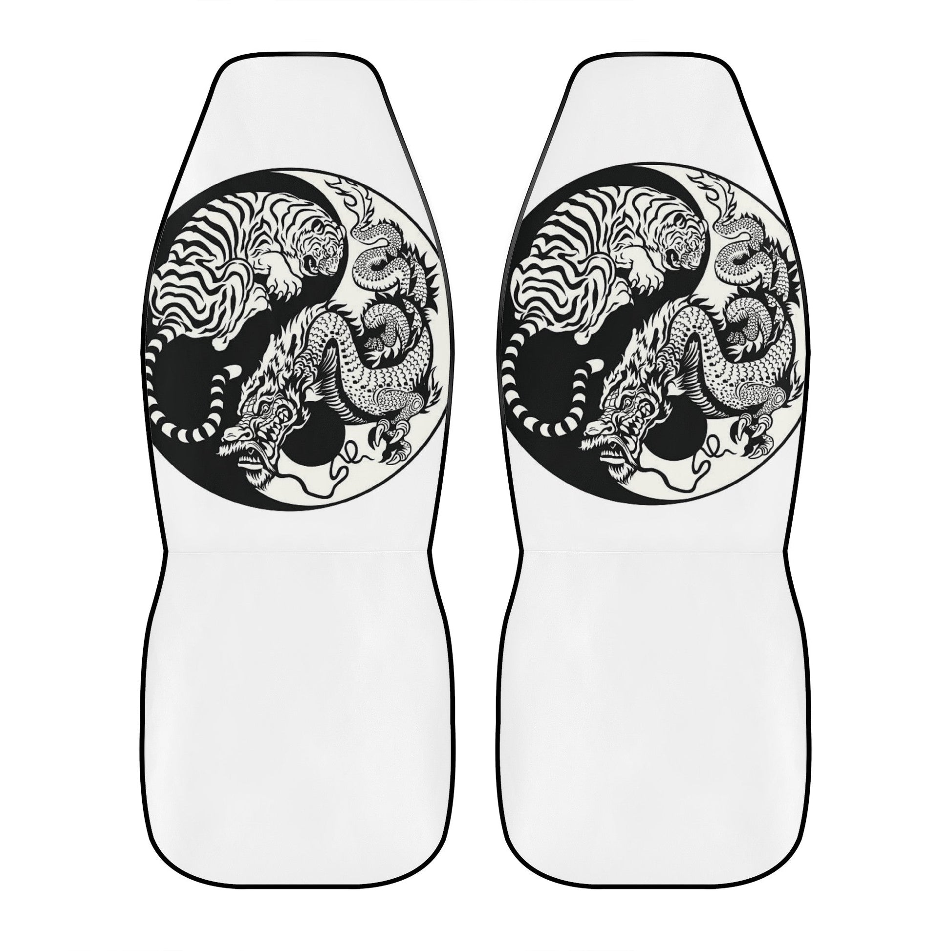 Tiger & Dragon Car Seat Cover Set JewelryLuxeUS.Shop