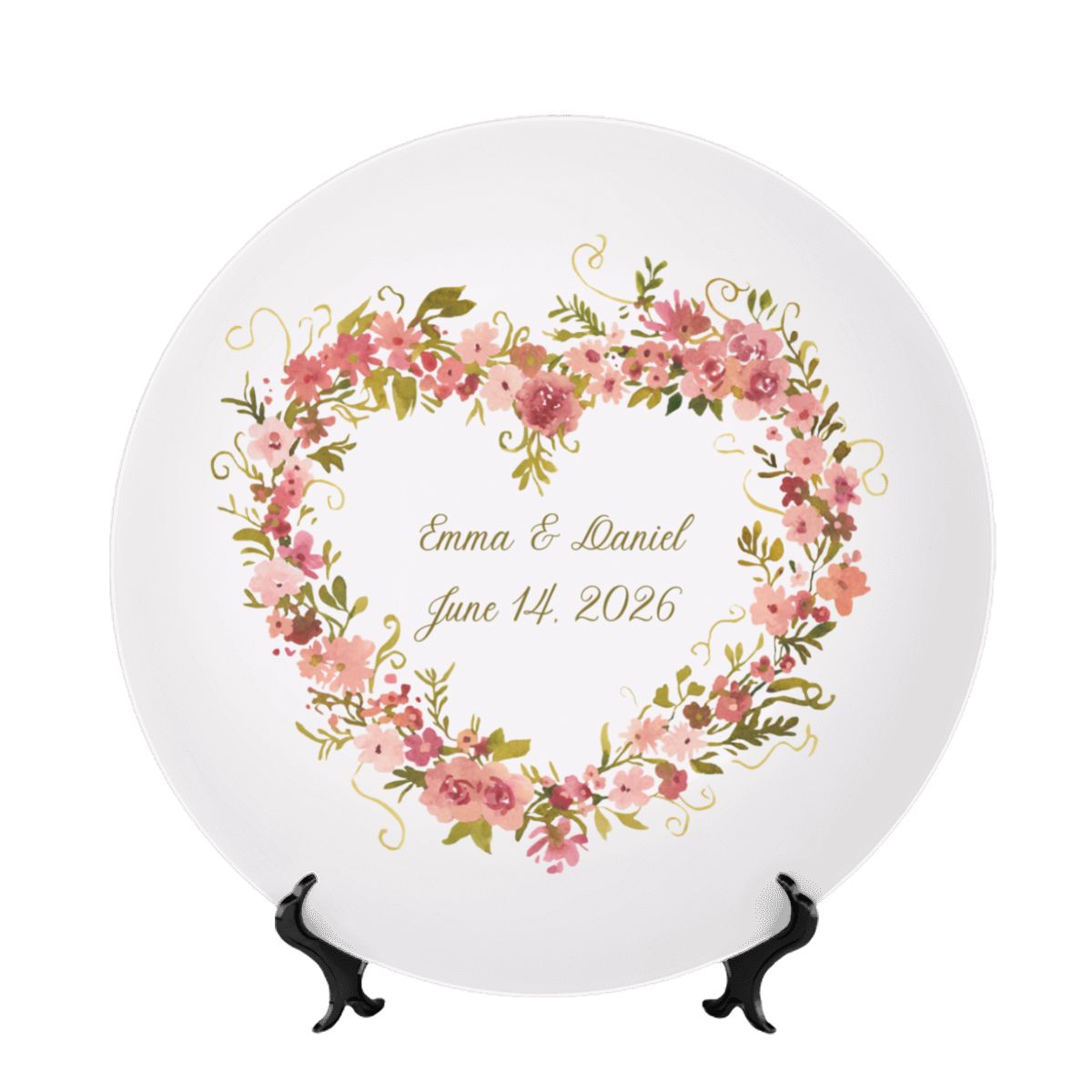Decorative Plate Personalized, couple wedding gift