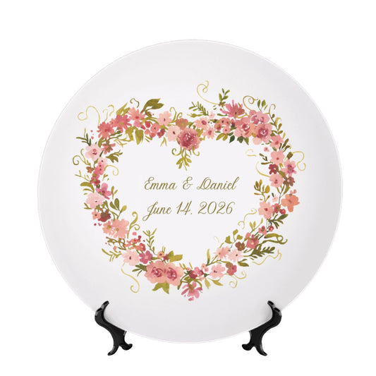 Decorative Plate Personalized, couple wedding gift