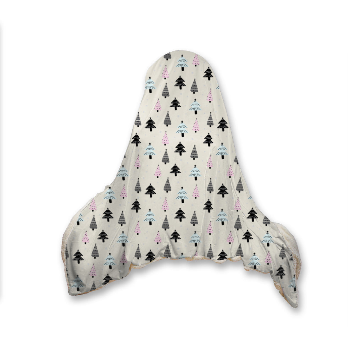 Single-Sided Printed Double-Layer Premium Blanket | 410GSM Long Pile Coral Fleece - pattern Christmas by ChristmasLoving.Shop