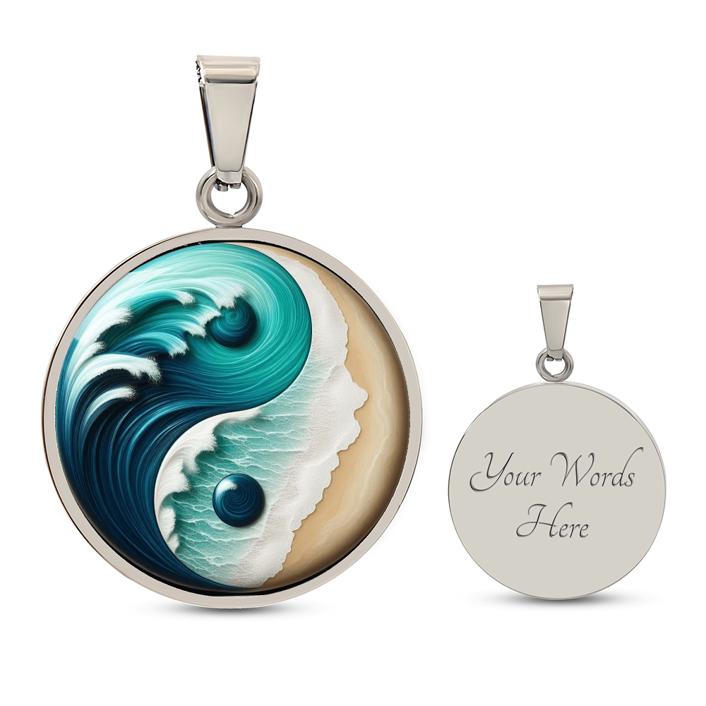 Yin Yang Necklace Turquoise Nature-Inspired Zen Jewelry – Spiritual Gift for Her, Mindfulness & Balance Symbol Pendant by ShineOn Fulfillment