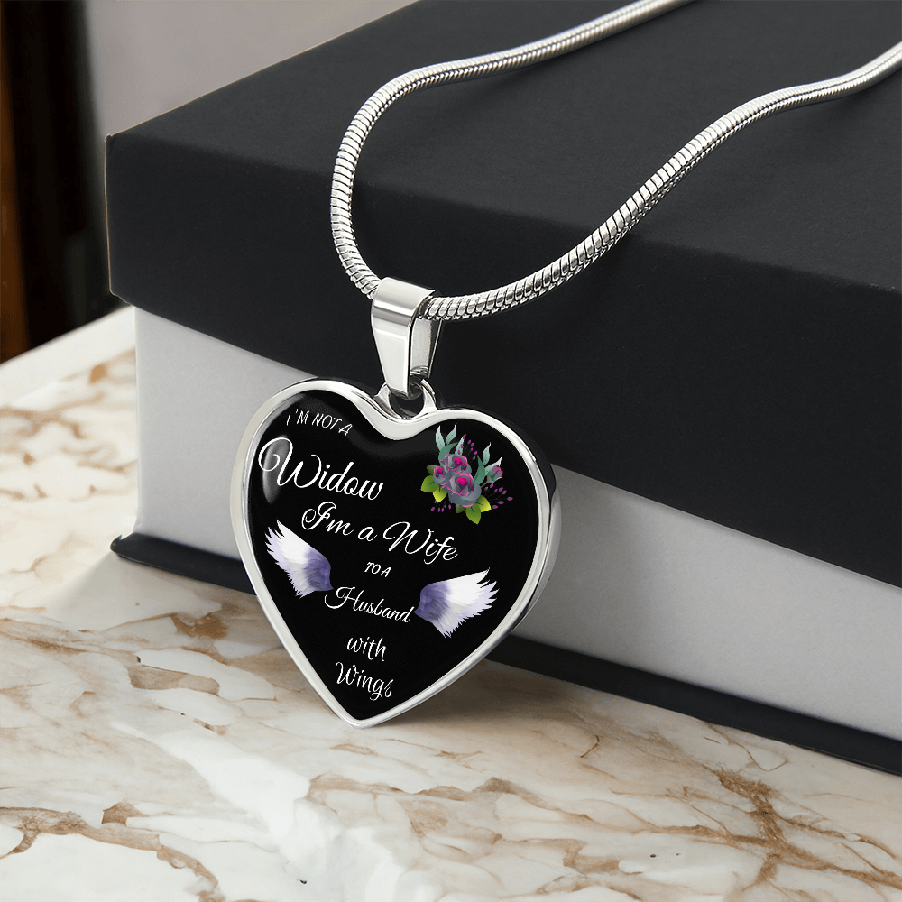 Memorial Heart Pendant Necklace for Grief ShineOn Fulfillment