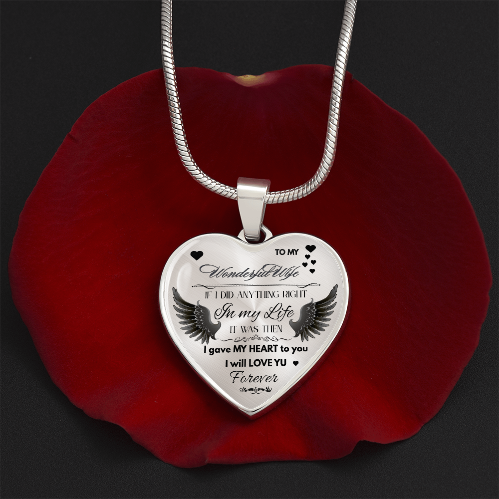 To My Wife Jewelry Gift – Romantic Necklace for Birthday, Anniversary, or Everyday Love by ShineOn Fulfillment