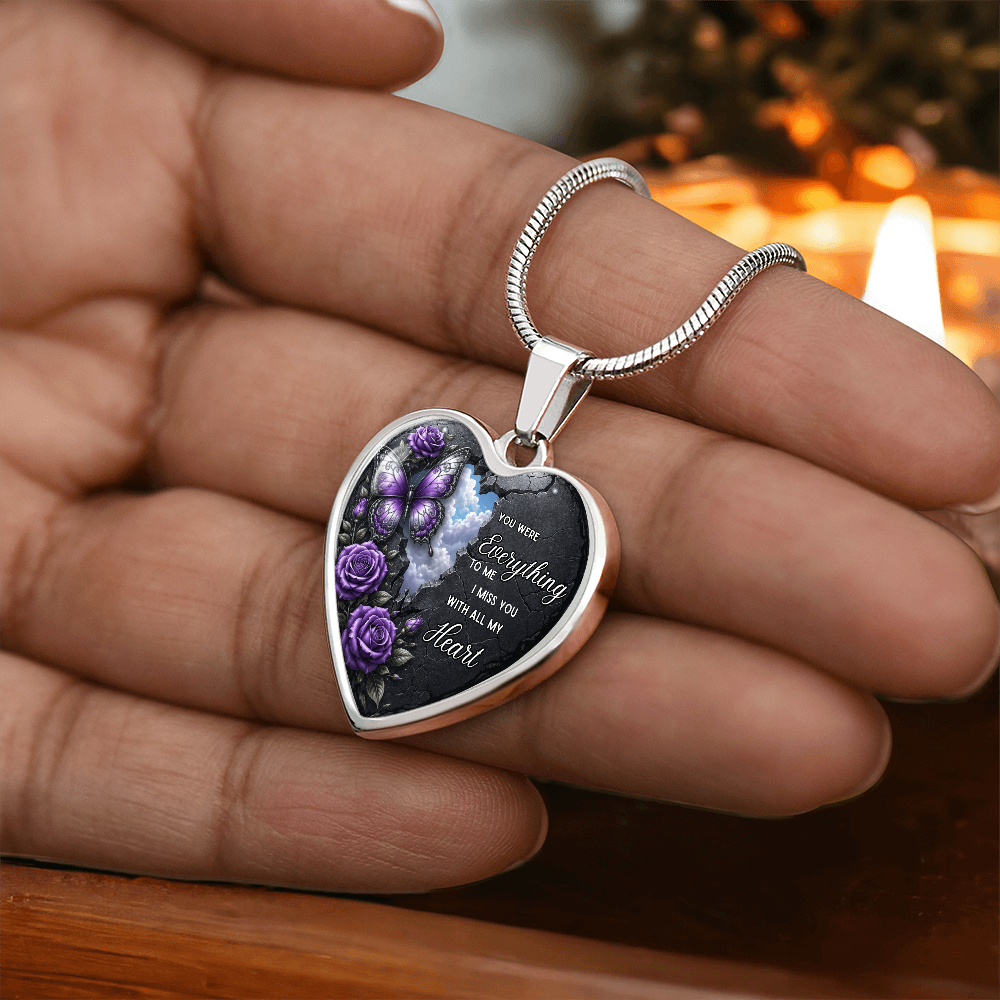 “You Were Everything to Me” Heart Necklace ShineOn Fulfillment