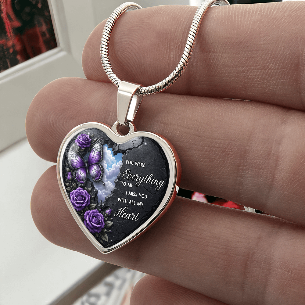 “You Were Everything to Me” Heart Necklace ShineOn Fulfillment