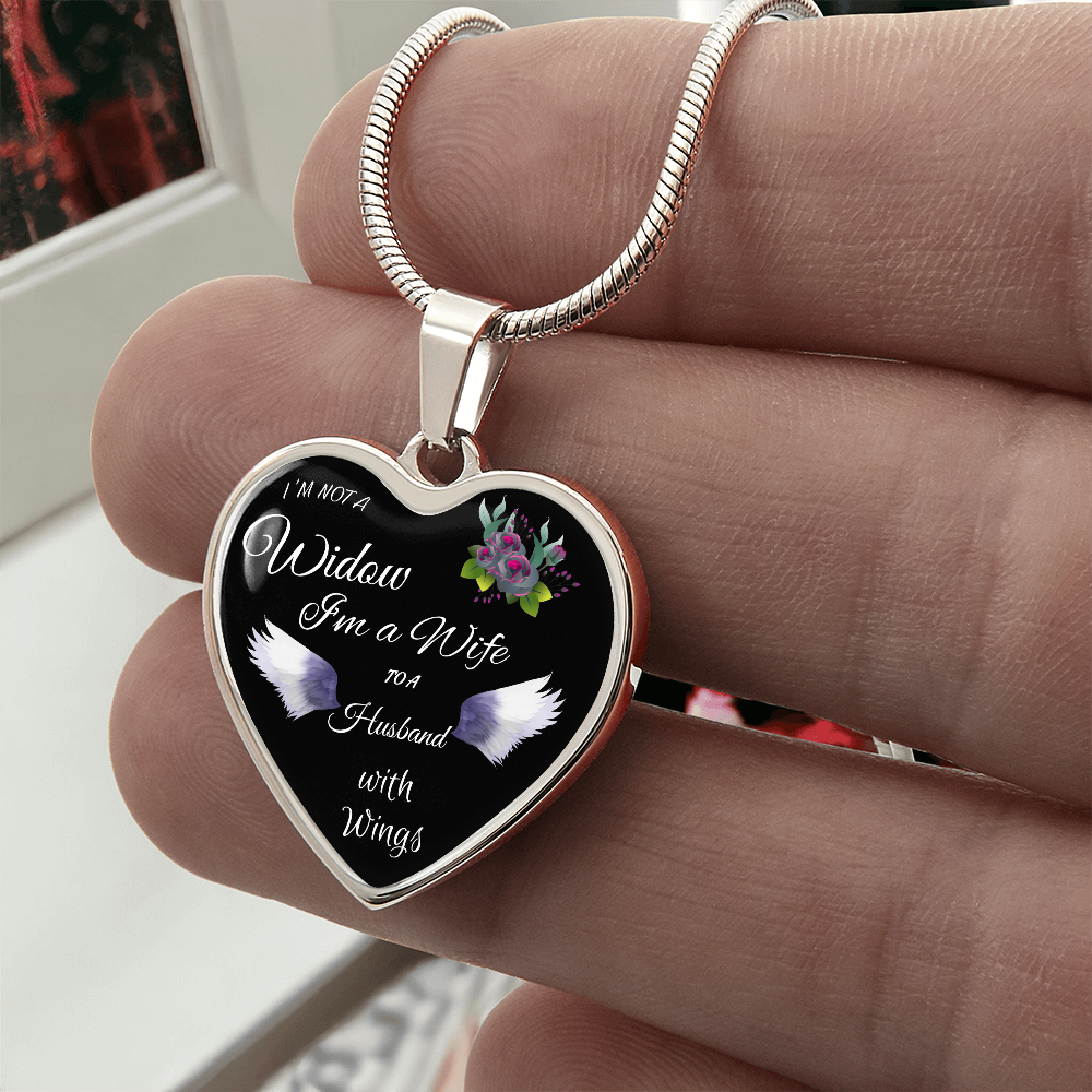Memorial Heart Pendant Necklace for Grief ShineOn Fulfillment