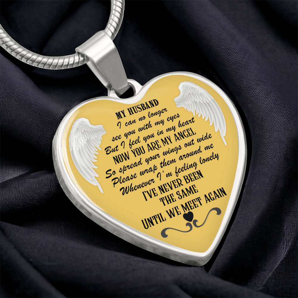 Luxury Heart Necklace for Husband Memorial