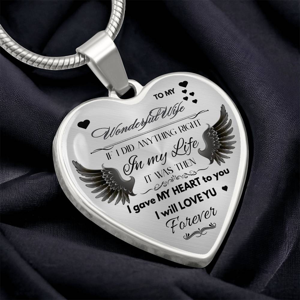 To My Wife Jewelry Gift – Romantic Necklace for Birthday, Anniversary, or Everyday Love by ShineOn Fulfillment