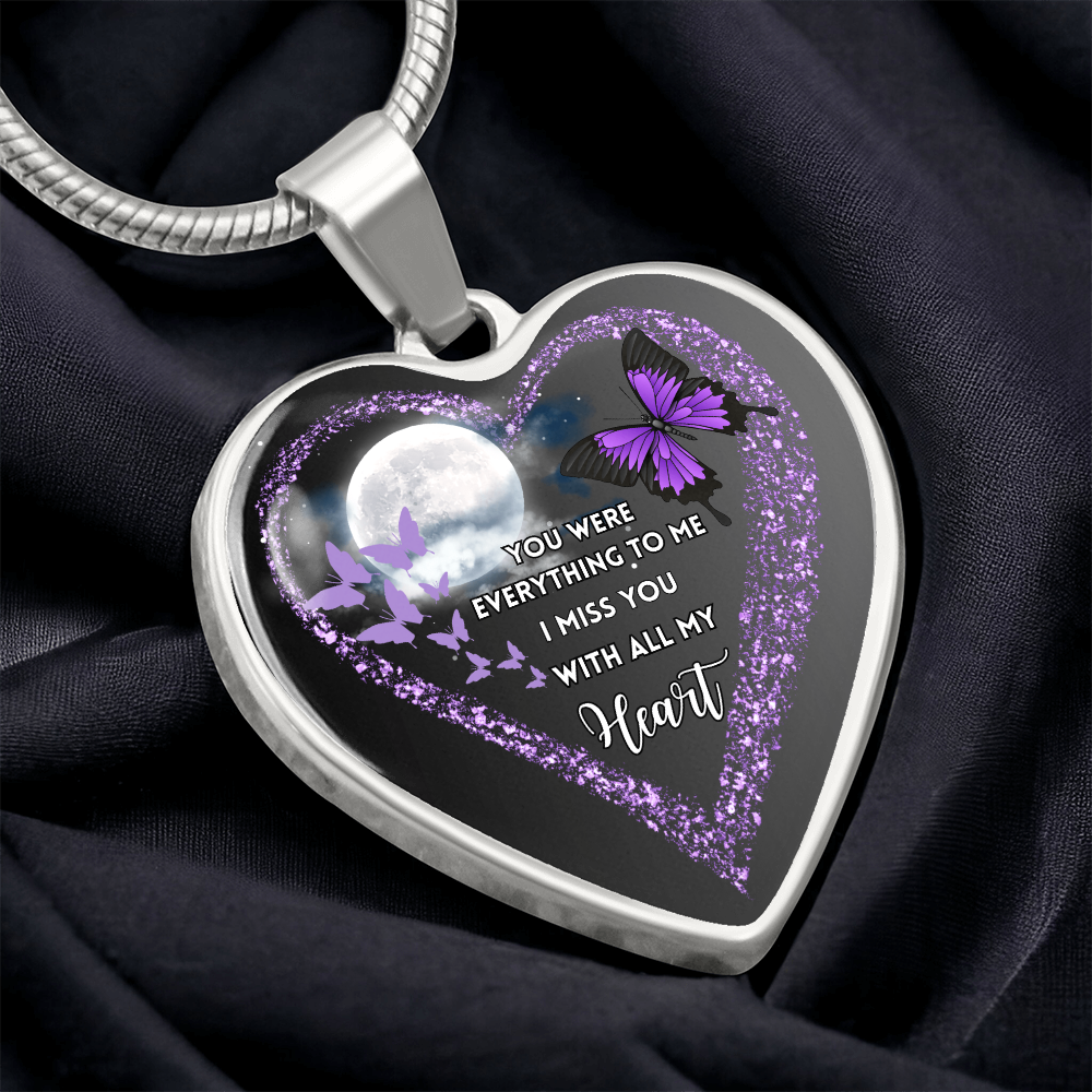 Butterfly Heart Necklace “You Were Everything” ShineOn Fulfillment