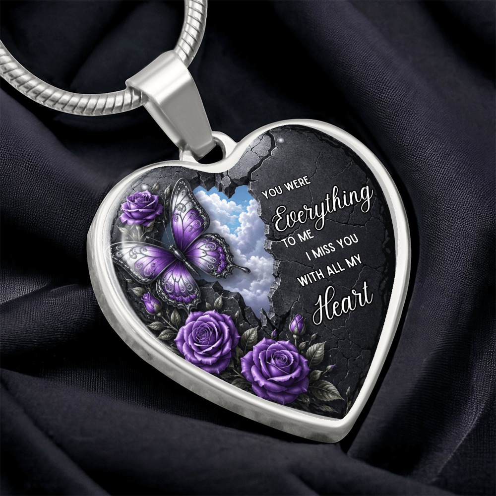 “You Were Everything to Me” Heart Necklace ShineOn Fulfillment
