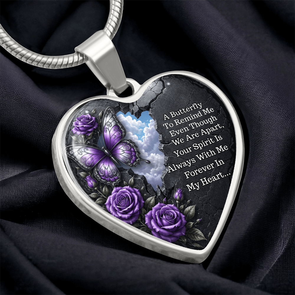 Heart Necklace – Your Spirit Is Always with Me ShineOn Fulfillment