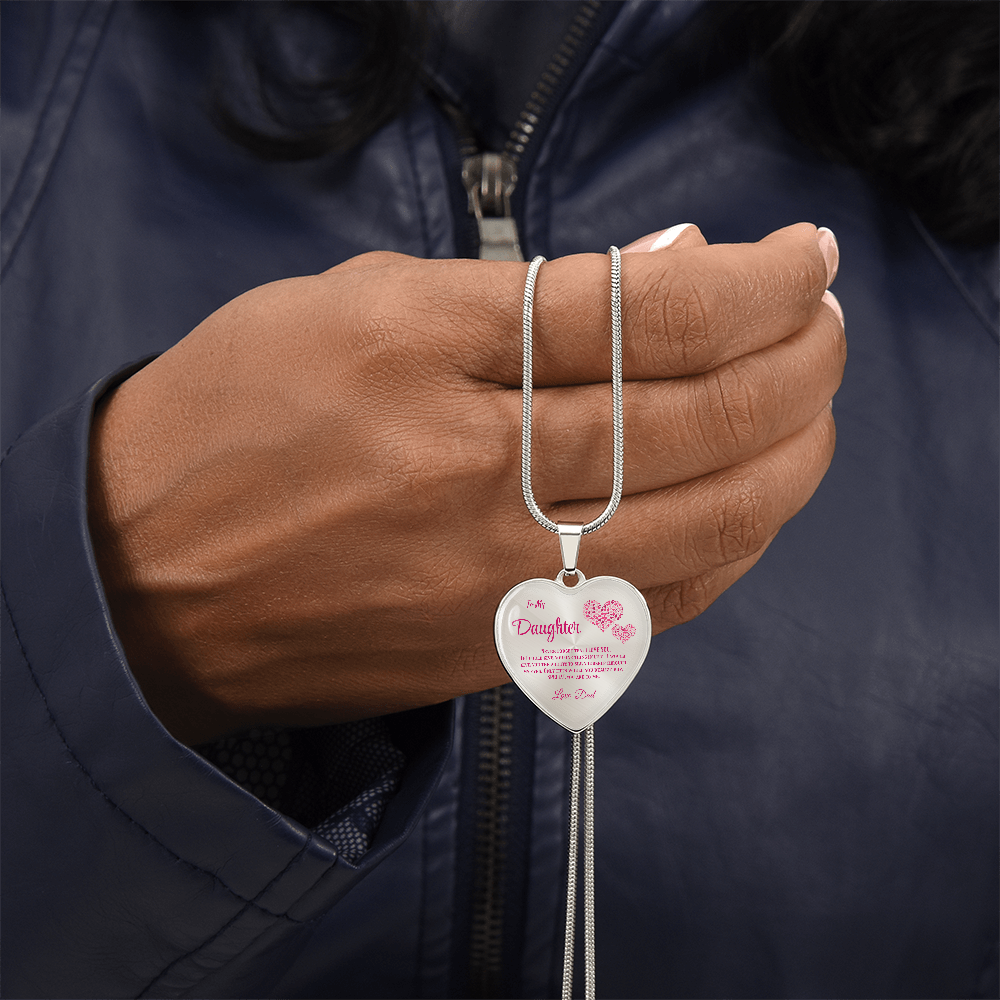 Heartfelt Luxury Gift from Dad: Stunning Heart Pendant Necklace for Daughter, Symbol of Love & Affection by ShineOn Fulfillment
