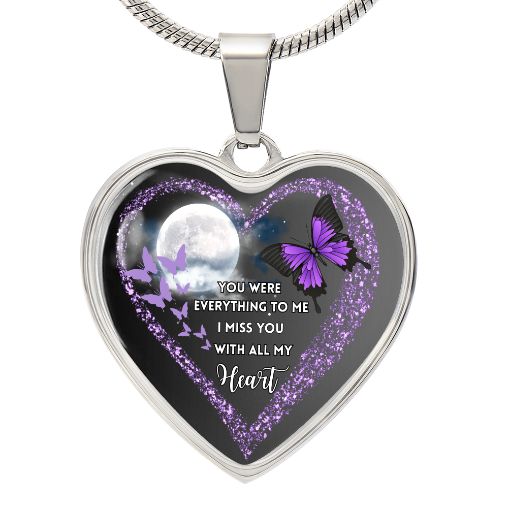Butterfly Heart Necklace “You Were Everything” ShineOn Fulfillment