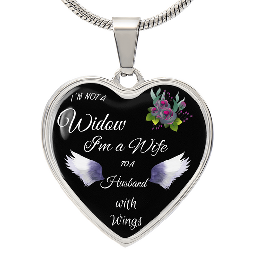 Memorial Heart Pendant Necklace for Grief ShineOn Fulfillment