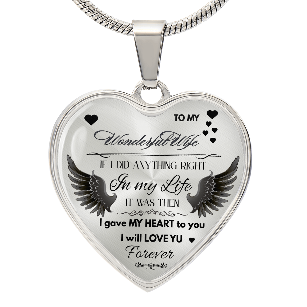 To My Wife Jewelry Gift – Romantic Necklace for Birthday, Anniversary, or Everyday Love by ShineOn Fulfillment