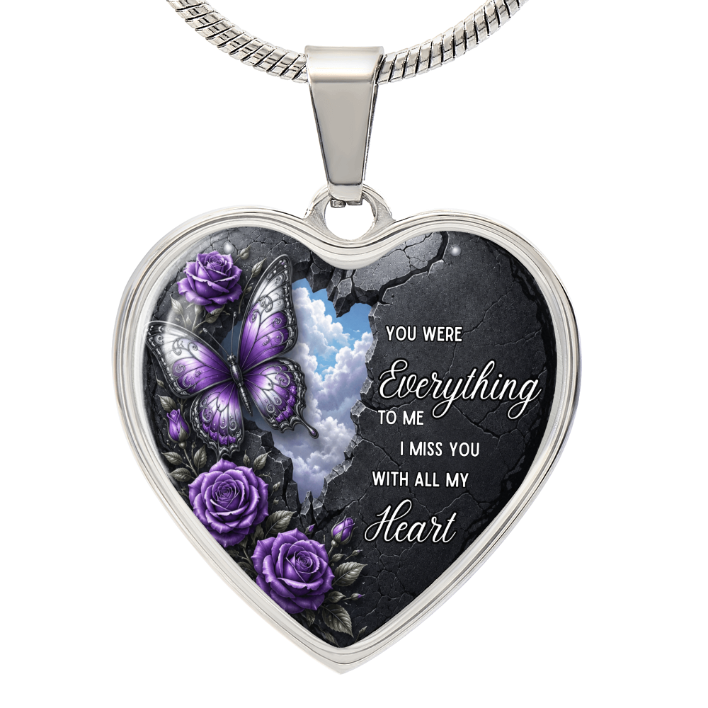 “You Were Everything to Me” Heart Necklace ShineOn Fulfillment