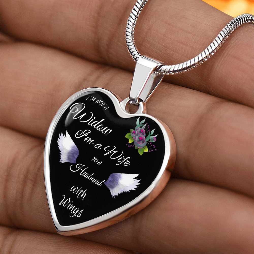 Memorial Heart Pendant Necklace for Grief ShineOn Fulfillment
