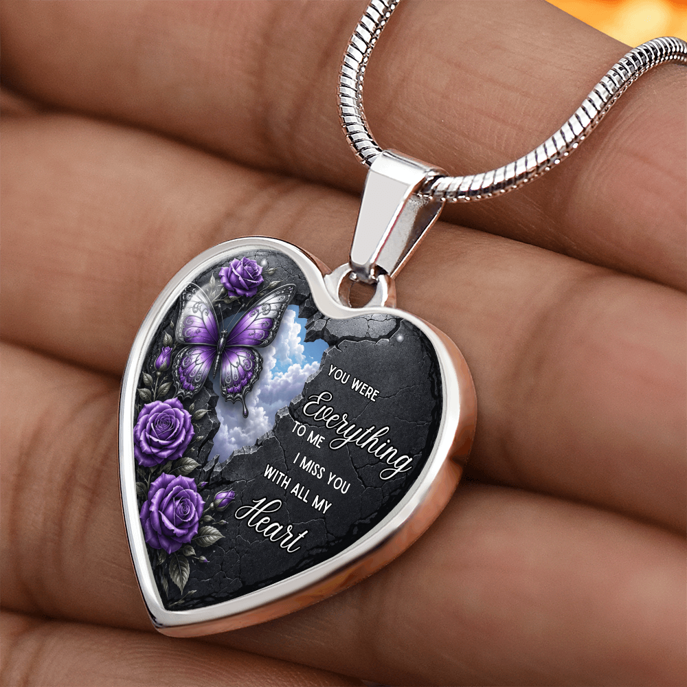 “You Were Everything to Me” Heart Necklace ShineOn Fulfillment