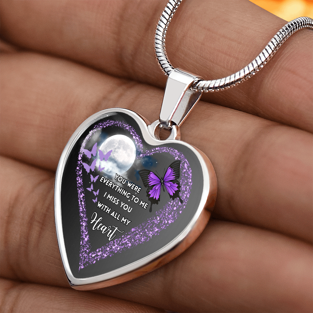 Butterfly Heart Necklace “You Were Everything” ShineOn Fulfillment